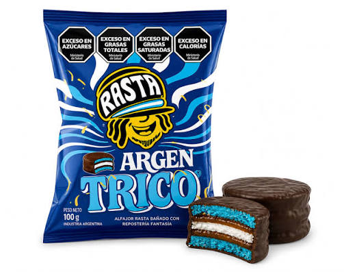 ALFAJOR RASTA ARGEN TRICO 100GR (comprando 3 o más y pago efectivo precio m